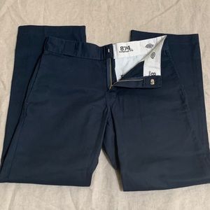 🌟 Dickies Men’s 872 Original Fit Navy Blue Cargo Uniform Work Pants Size 38x32